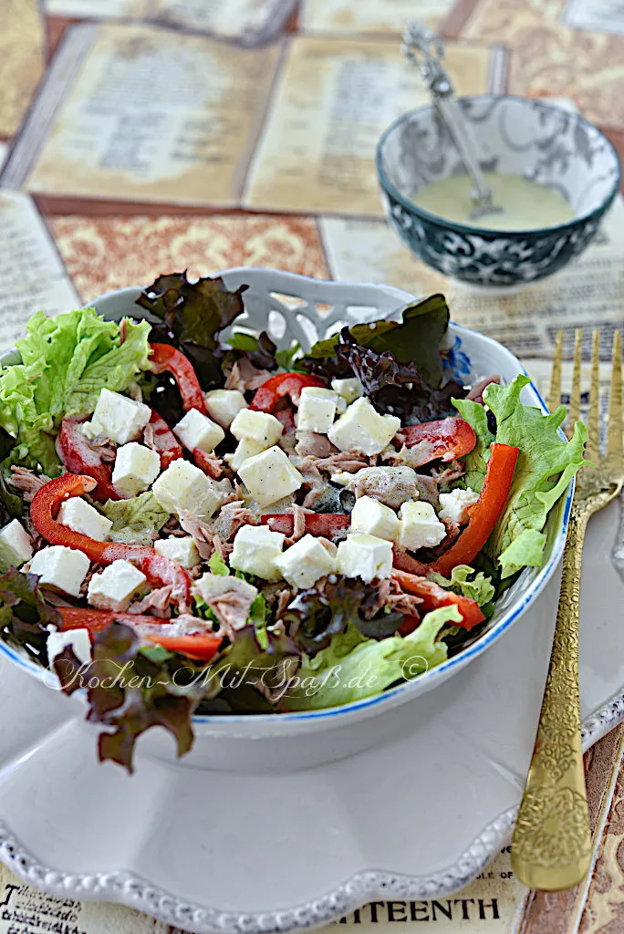 Thunfischsalat mit Feta