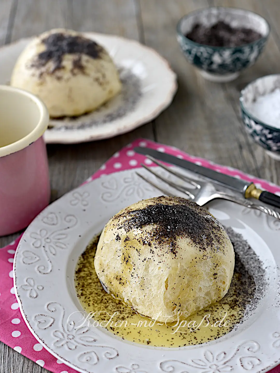 Germknödel mit Pflaumenmus