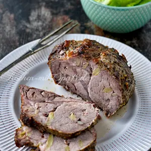Schweinenacken mit Knoblauch