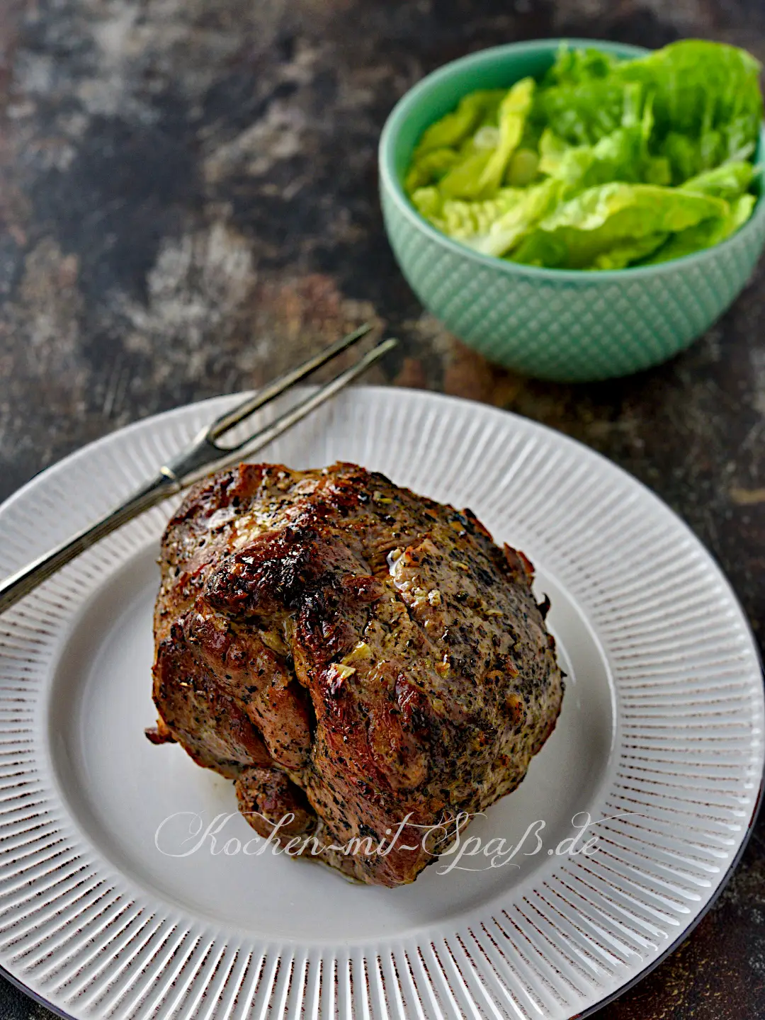 Schweinenacken mit Knoblauch Schweinenacken mit Knoblauch
