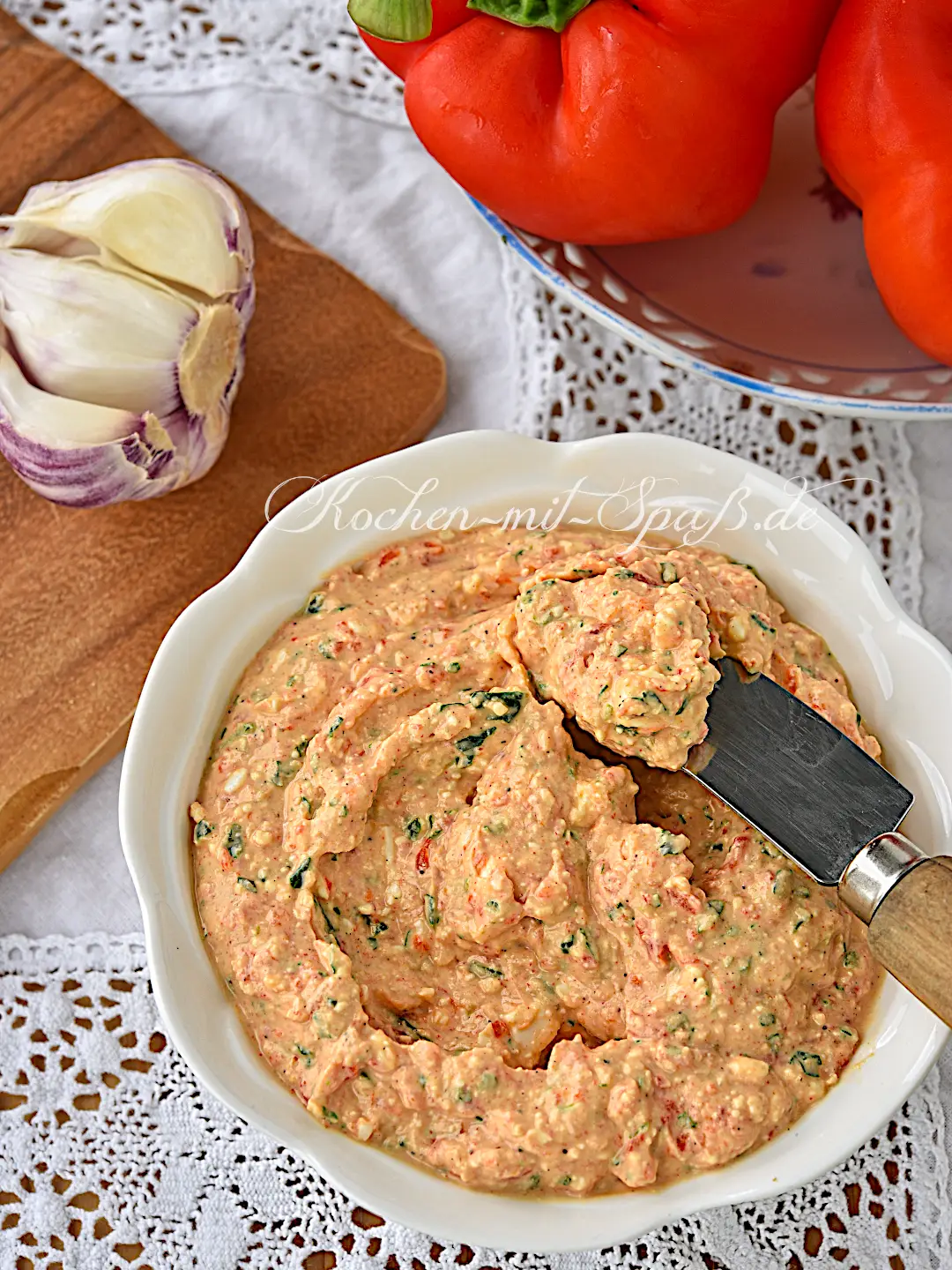 Paprika-Feta-Aufstrich