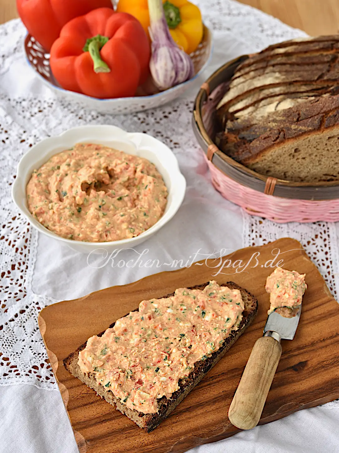 Paprika-Feta-Aufstrich
