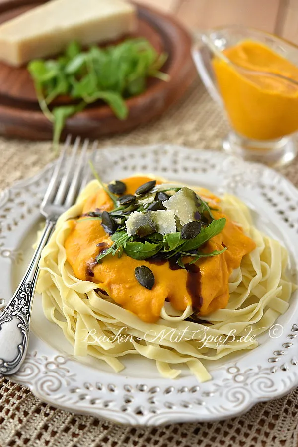 Tagliatelle mit Kürbissauce