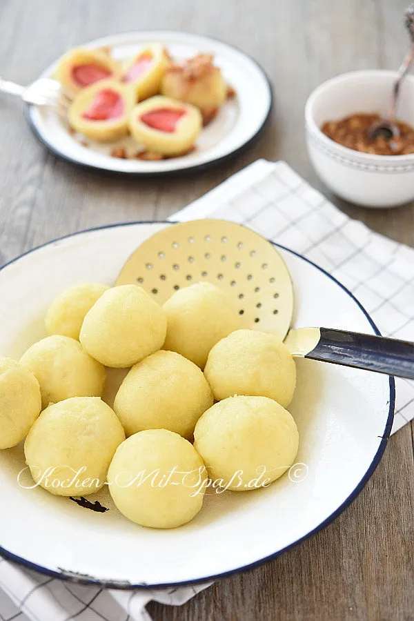 Glutenfreie Erdbeerknödel