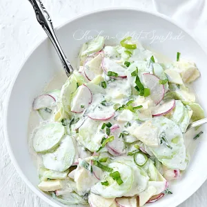 Gurken-Radieschen-Apfel-Salat