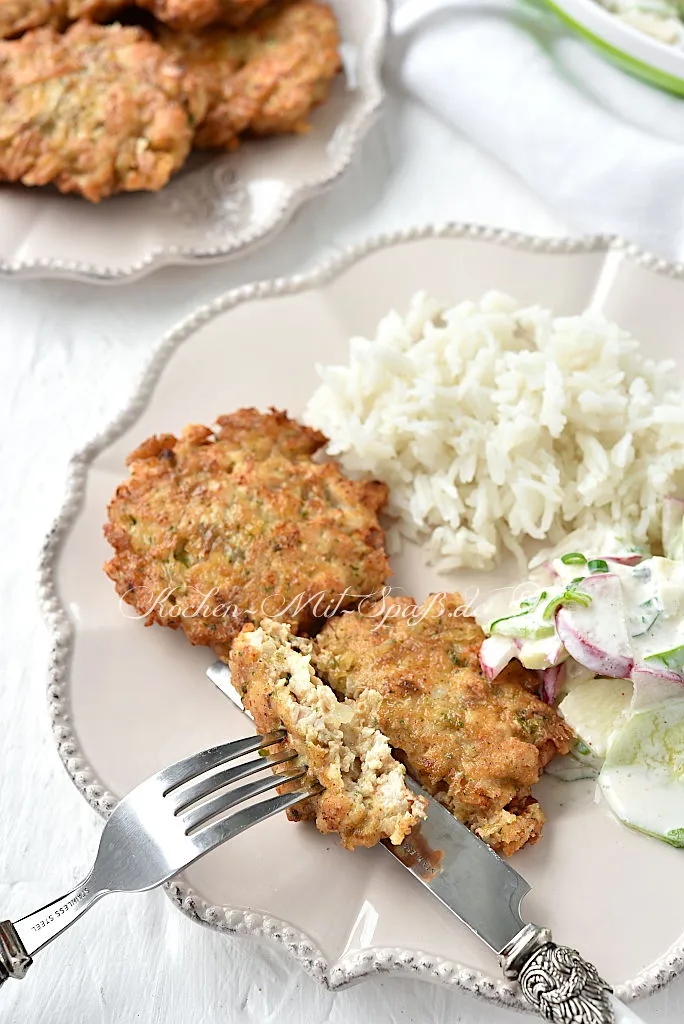 Gehackte Hähnchensteaks