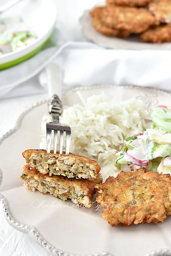 Gehackte Hähnchensteaks