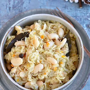 Sauerkraut mit weißen Bohnen