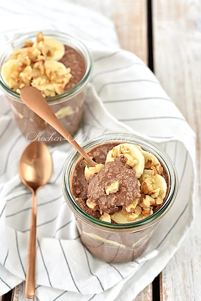 Schoko-Bananen-Overnight-Oats