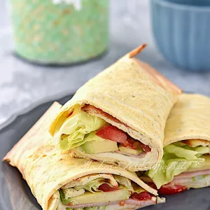 Hüttenkäse-Wraps