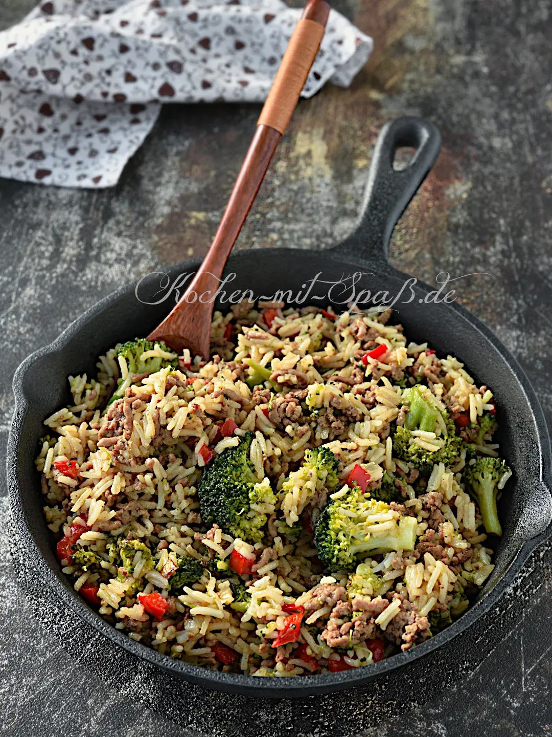 Brokkoli-Hackfleisch-Reis