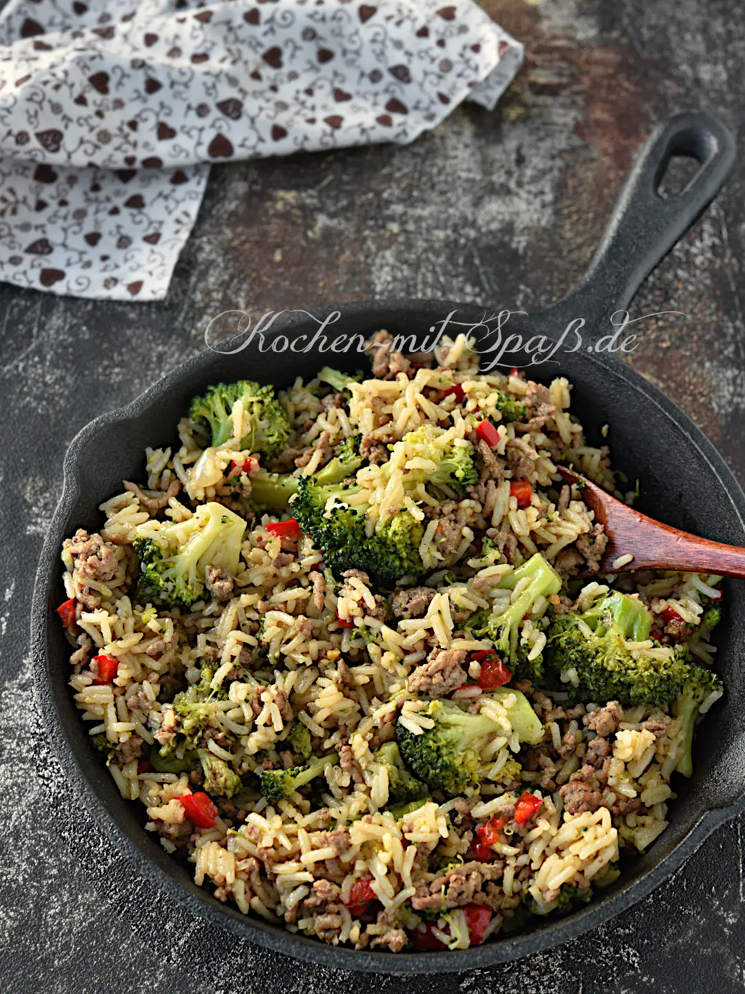 Brokkoli-Hackfleisch-Reis