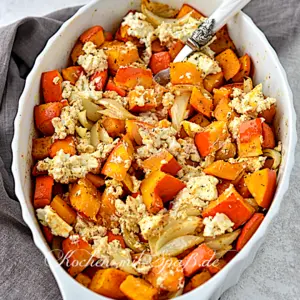 Ofenkürbis mit Feta