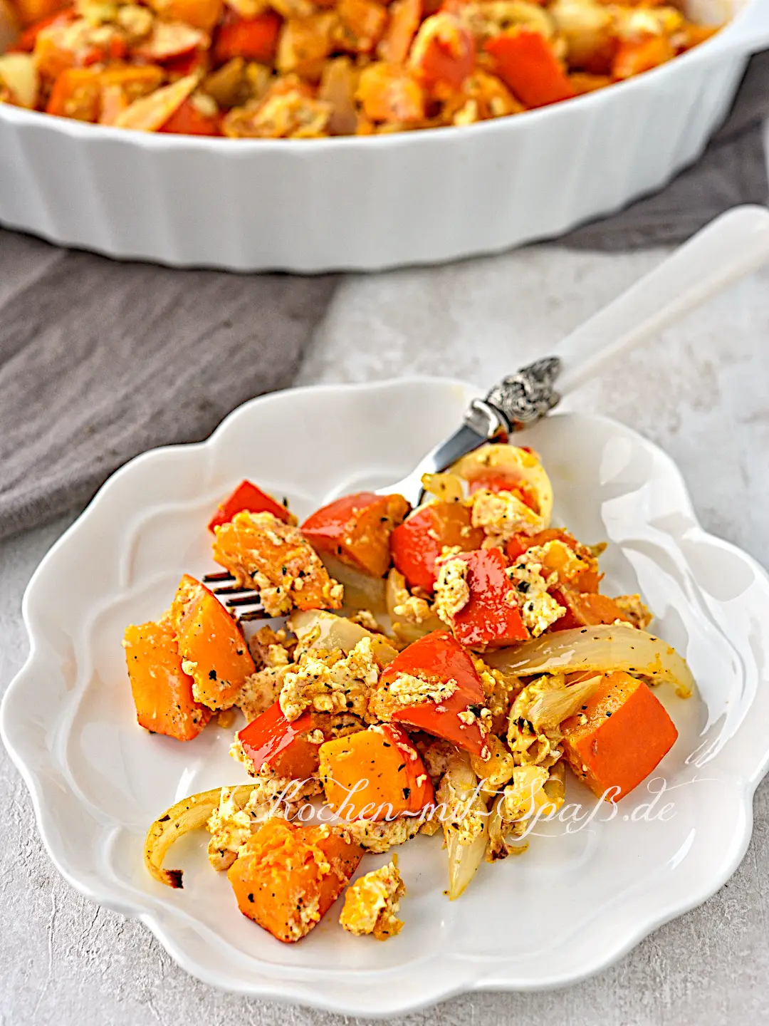 Ofenkürbis mit Feta Ofenkürbis mit Feta